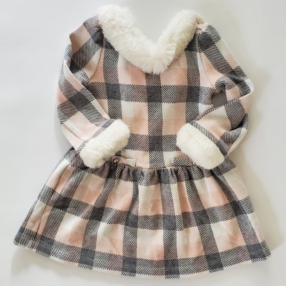 Janie and Jack faux fur dress